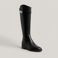 PLUXSTYLE::numise::buckle-detail-knee-high-boots::closeup-hero
