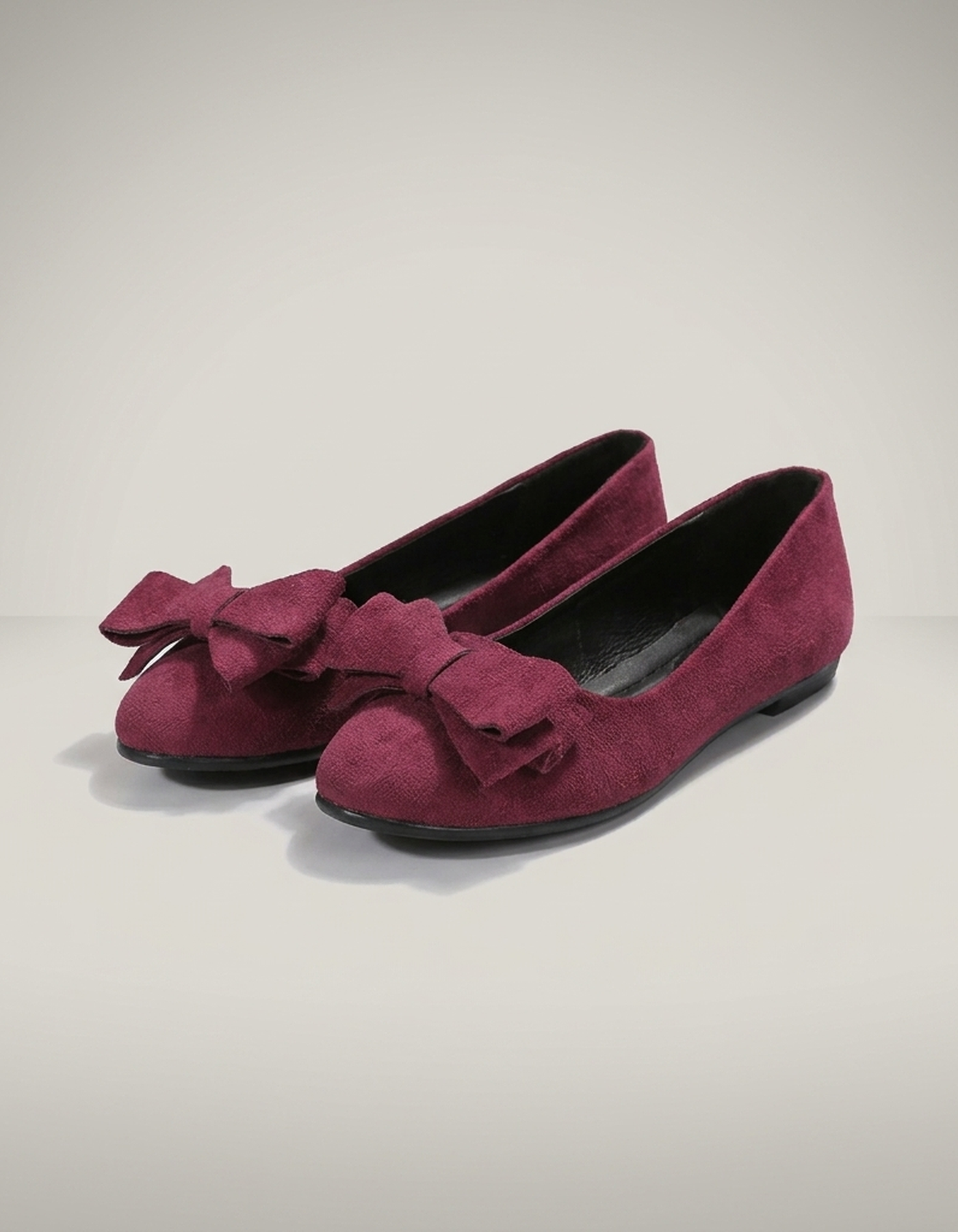 PLUXSTYLE::numise::annabelle-bow-detail-ballerina-flats::pack-red