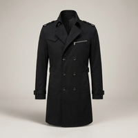 PLUXSTYLE::numise::mens-waist-belt-parka::pack-black
