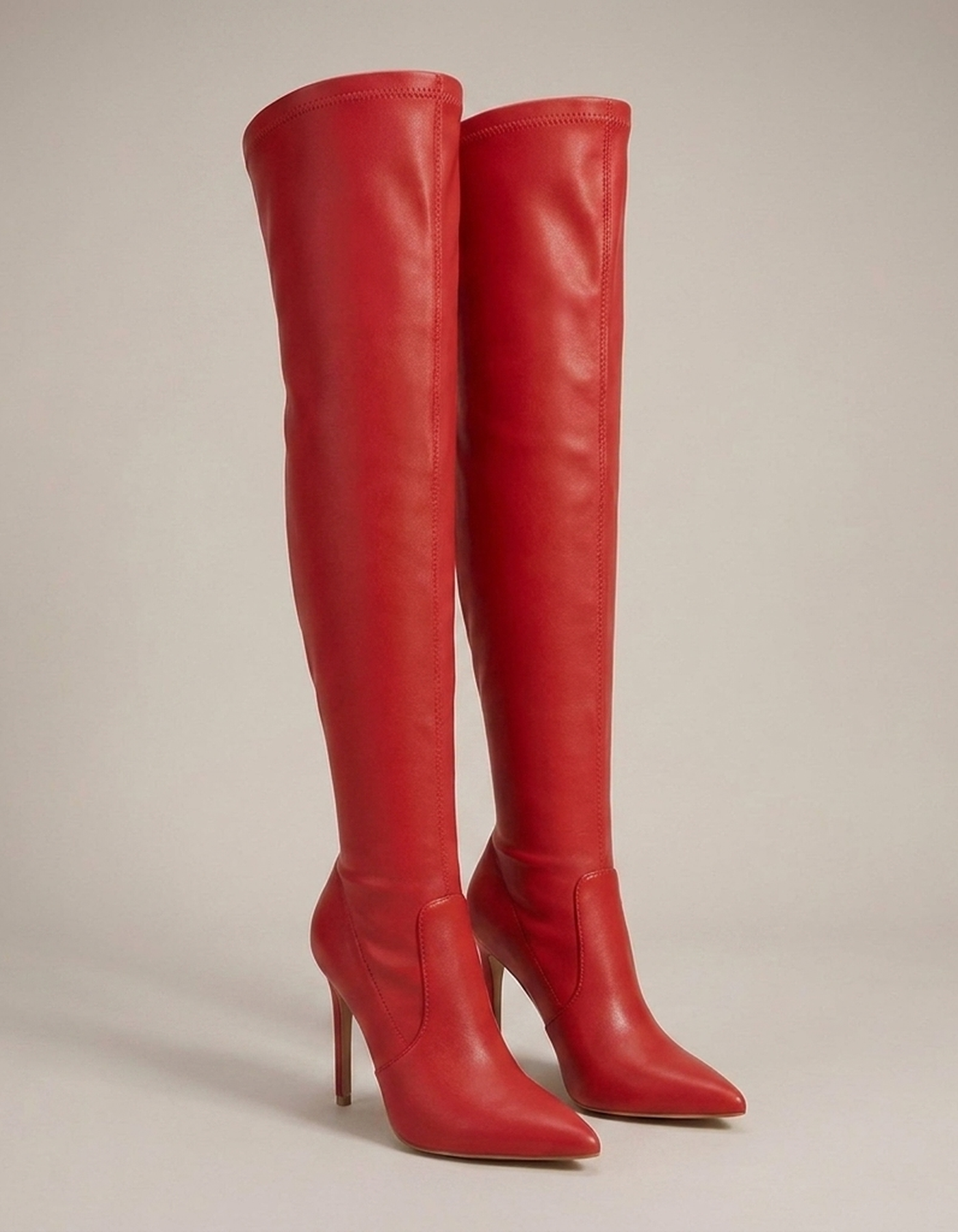 PLUXSTYLE::numise::pointed-toe-stiletto-over-the-knee-boots::closeup-detail