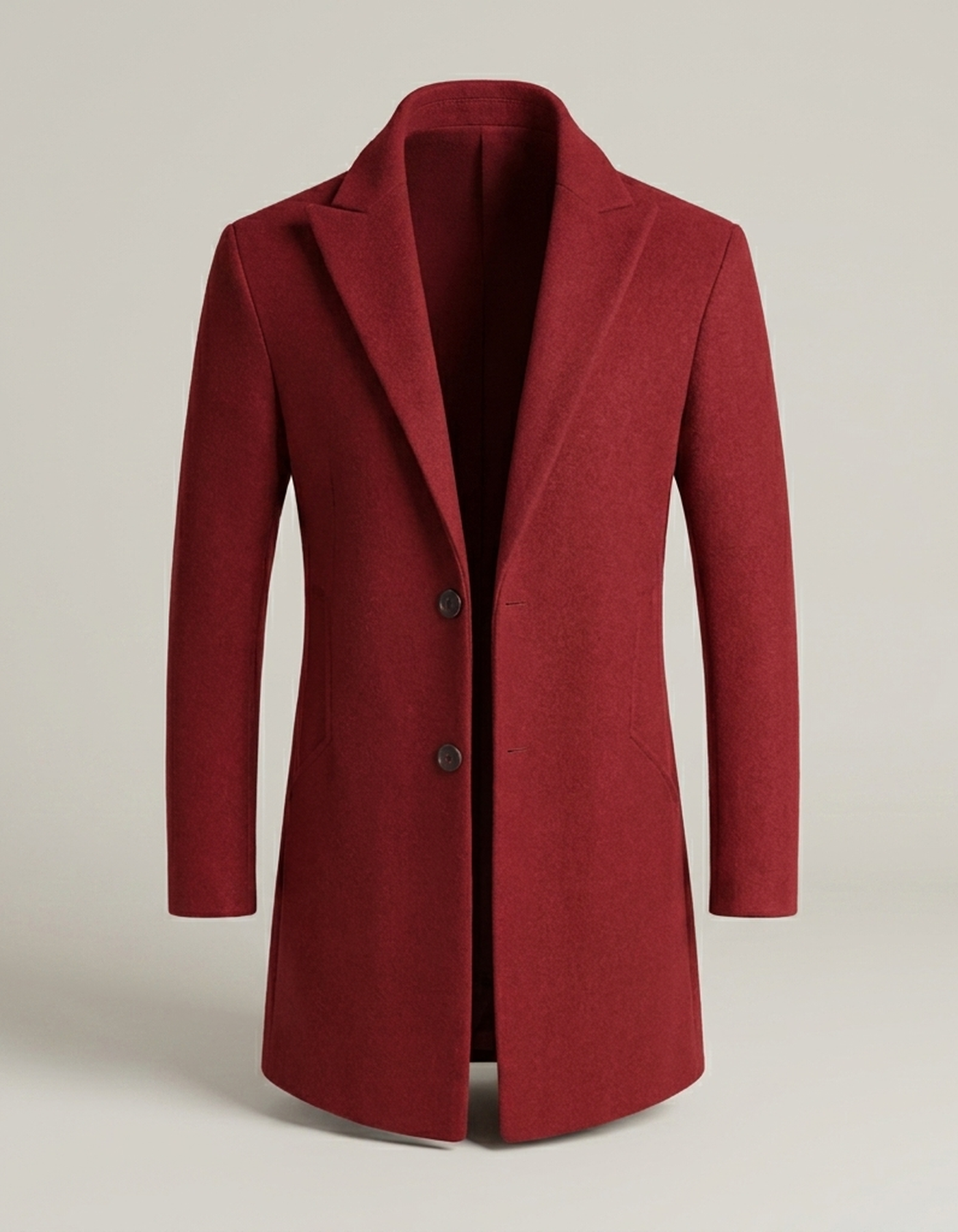 PLUXSTYLE::numise::mens-notched-lapel-parka::pack-red