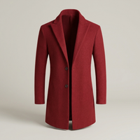 PLUXSTYLE::numise::mens-notched-lapel-parka::pack-red