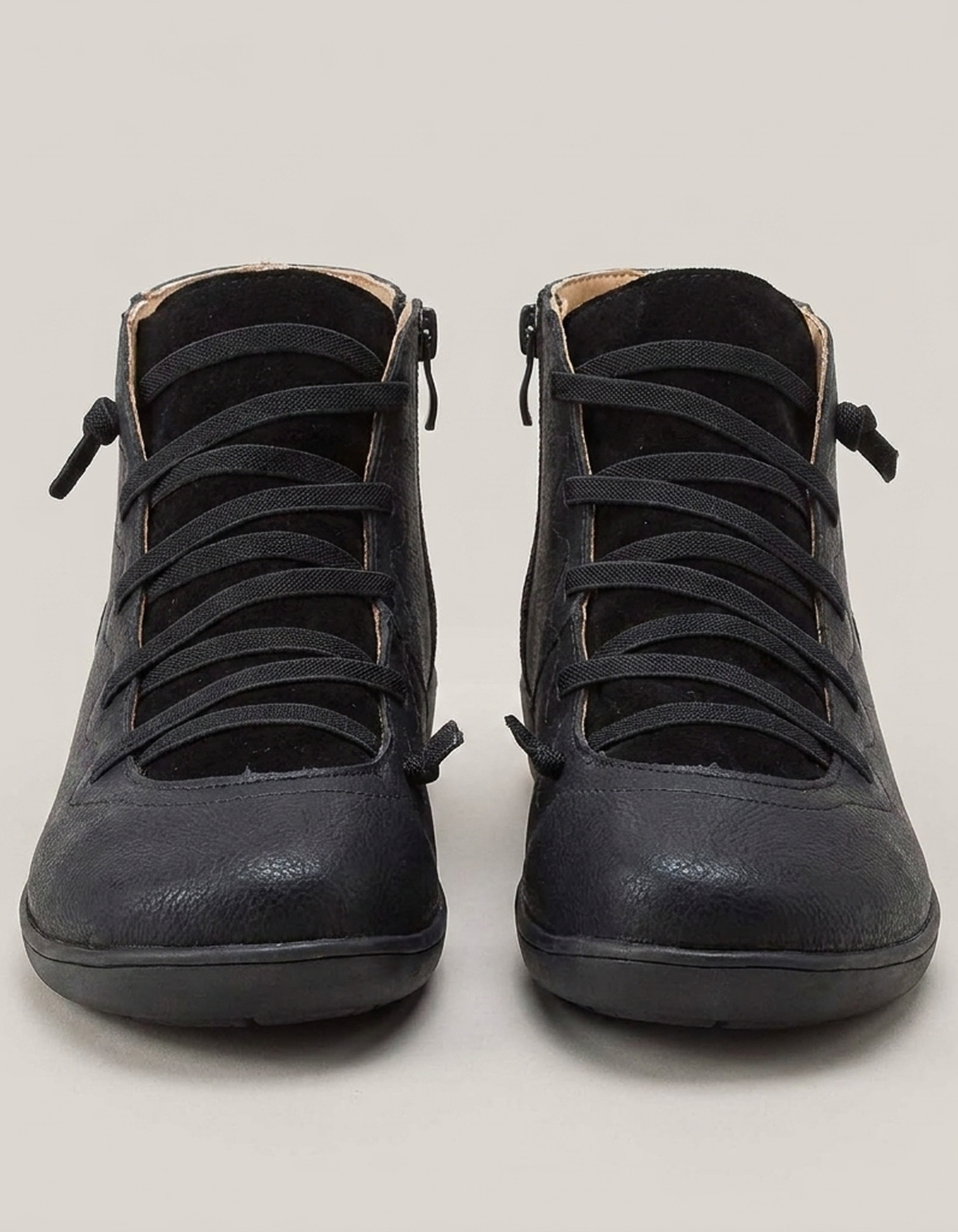 PLUXSTYLE::numise::womens-supportive-ankle-boots::pack-black