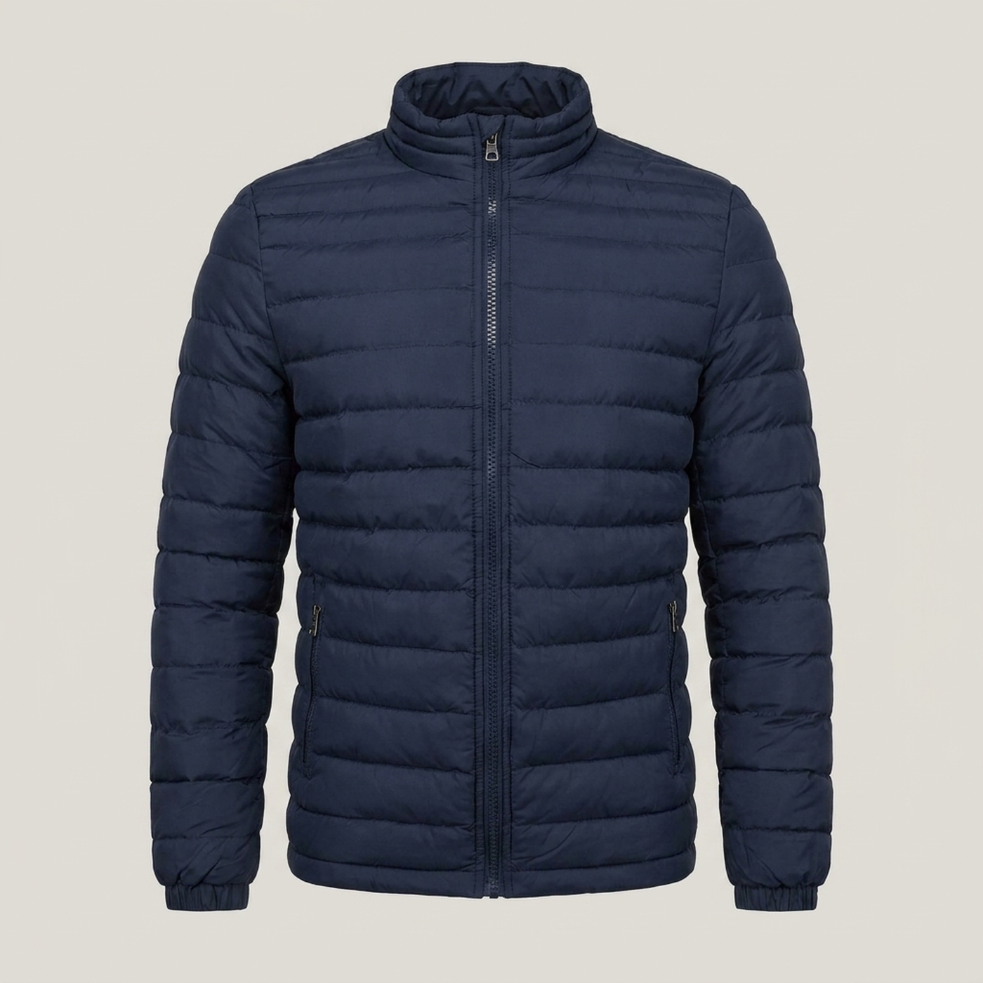 PLUXSTYLE::numise::mens-regular-fit-puffer-parka::pack-dark-blue