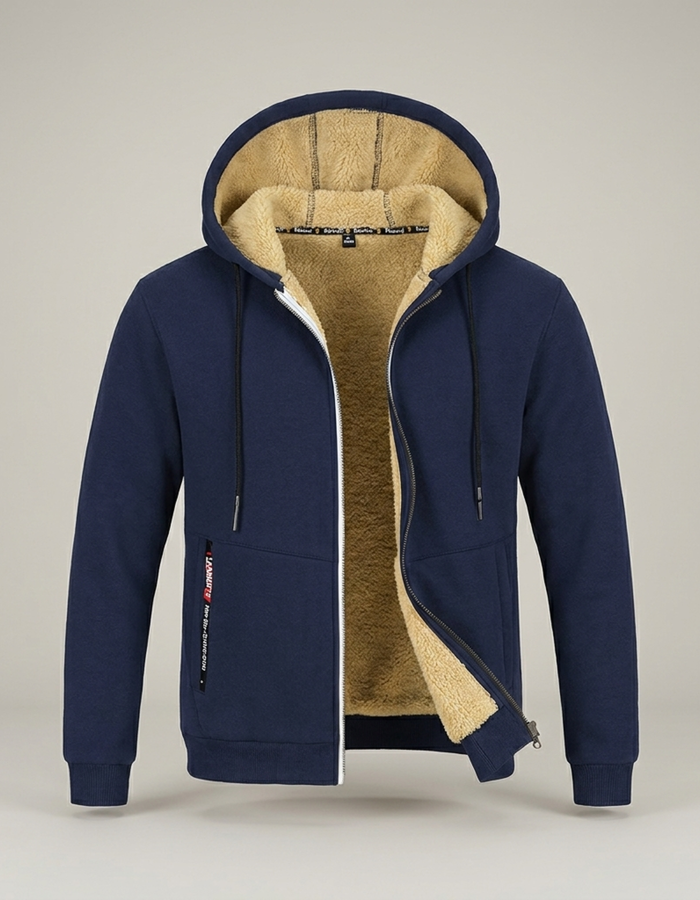 PLUXSTYLE::numise::mens-relaxed-hooded-jacket::pack-navy-blue