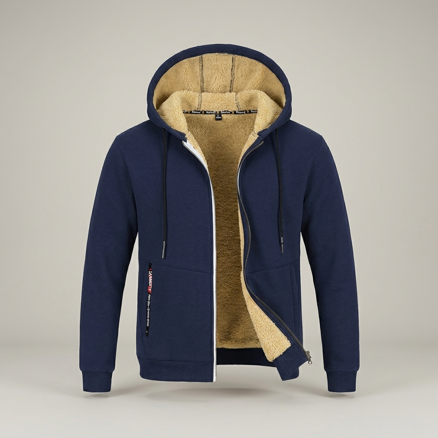 PLUXSTYLE::numise::mens-relaxed-hooded-jacket::pack-navy-blue