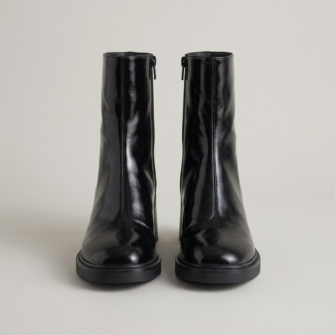 PLUXSTYLE::numise::everyday-side-zip-ankle-boots::pack-black