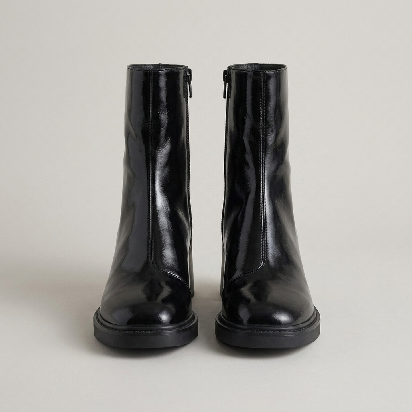 PLUXSTYLE::numise::everyday-side-zip-ankle-boots::pack-black