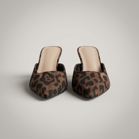 PLUXSTYLE::numise::womens-pointed-toe-stiletto-mules::pack-leopard-print