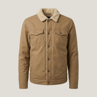 PLUXSTYLE::numise::mens-bomber-cut-parka::pack-khaki