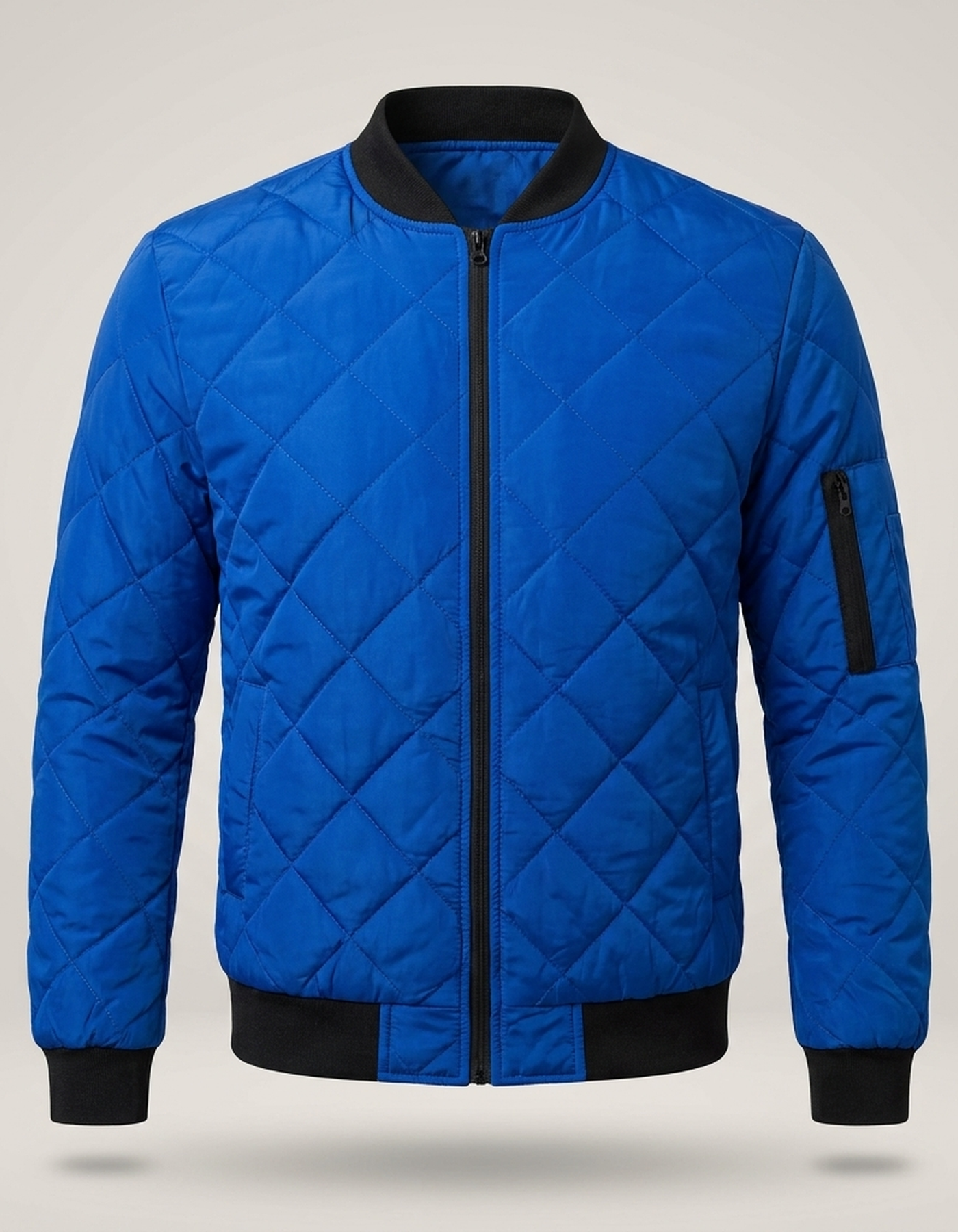 PLUXSTYLE::numise::mens-diamond-stitch-parka::pack-blue