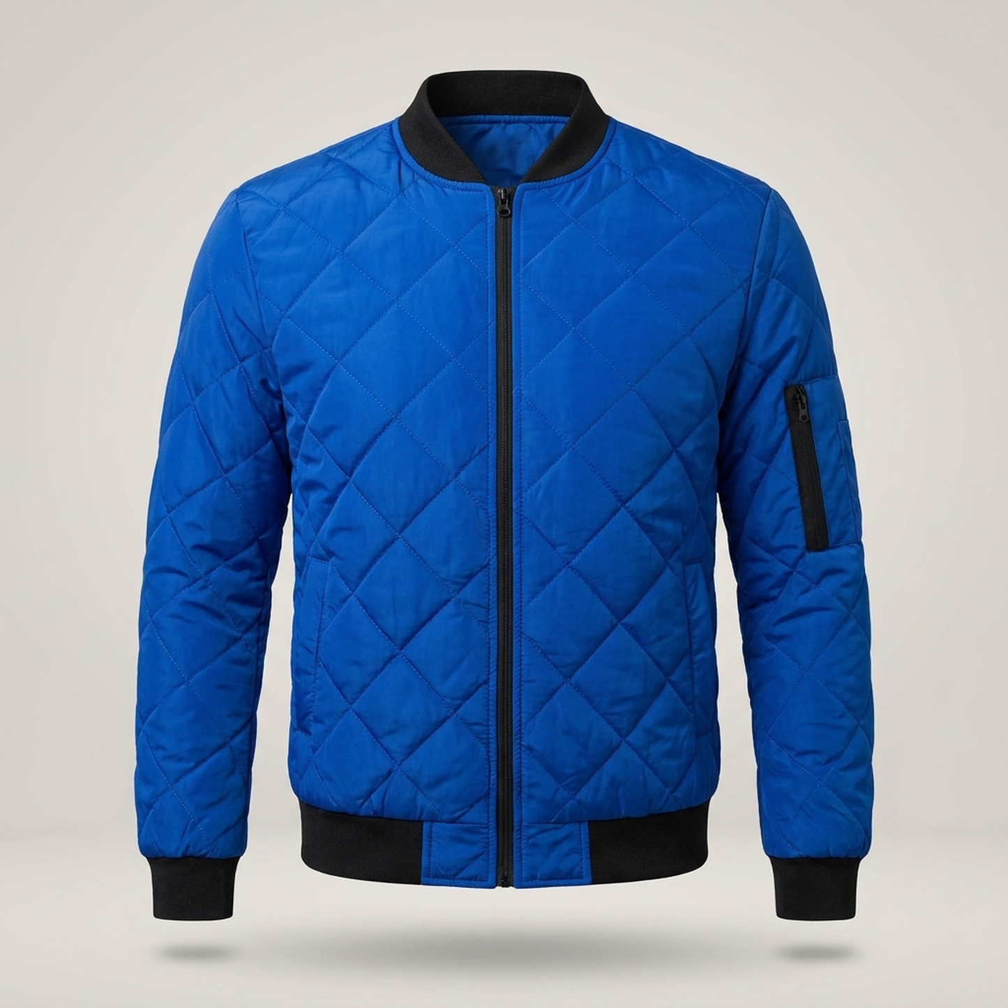 PLUXSTYLE::numise::mens-diamond-stitch-parka::pack-blue