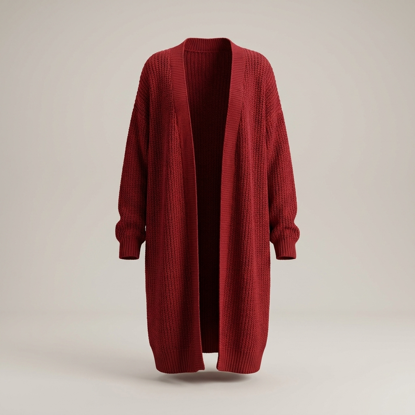 PLUXSTYLE::numise::alice-longline-cardigan::pack-red
