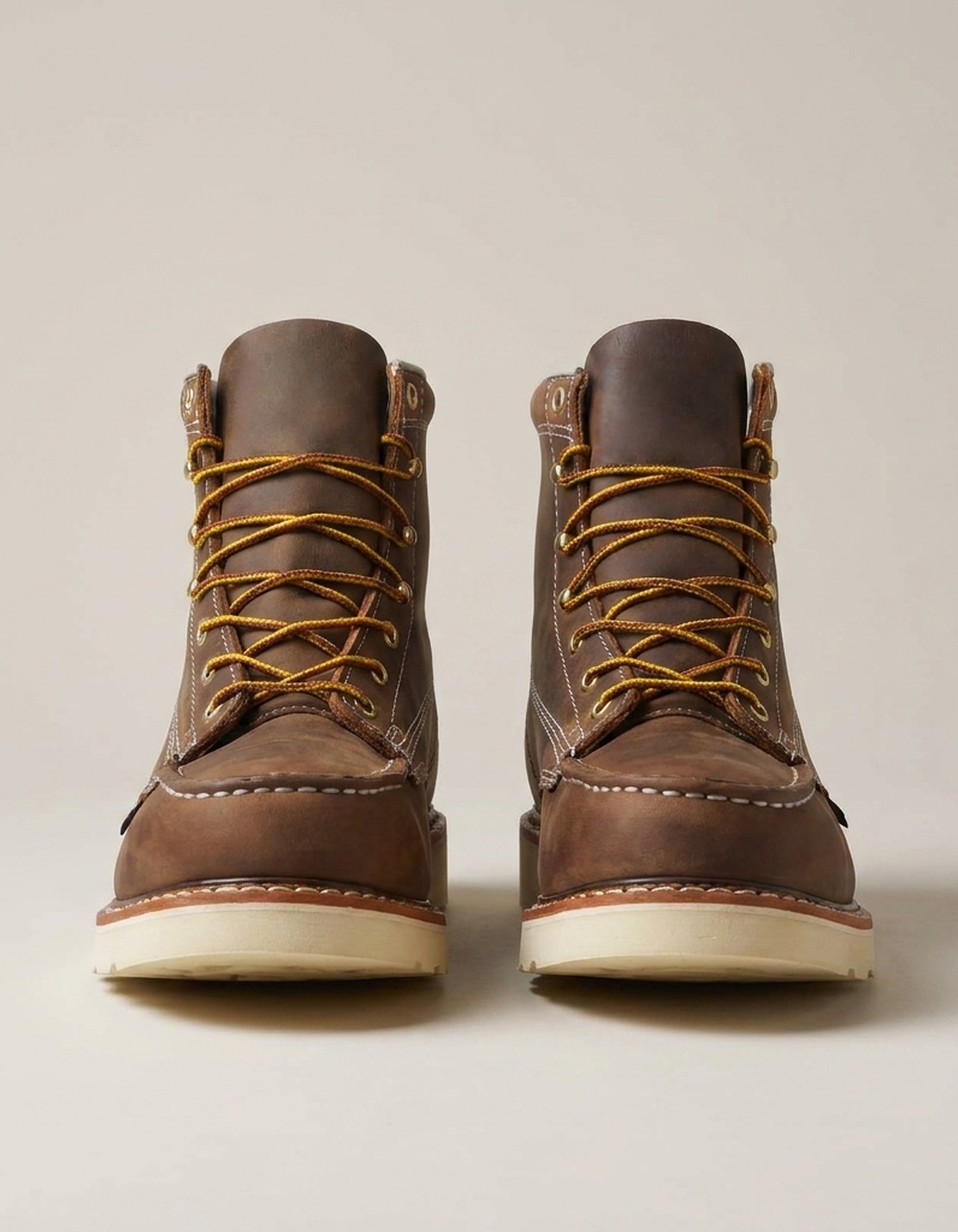PLUXSTYLE::numise::mens-6-inch-moc-toe-work-boots::pack-dark-brown