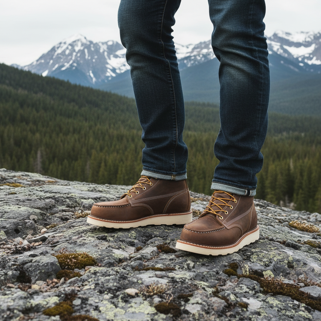 Men's 6-Inch Moc-Toe Work Boots