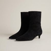 PLUXSTYLE::numise::refined-kitten-heel-ankle-boots::pack-black