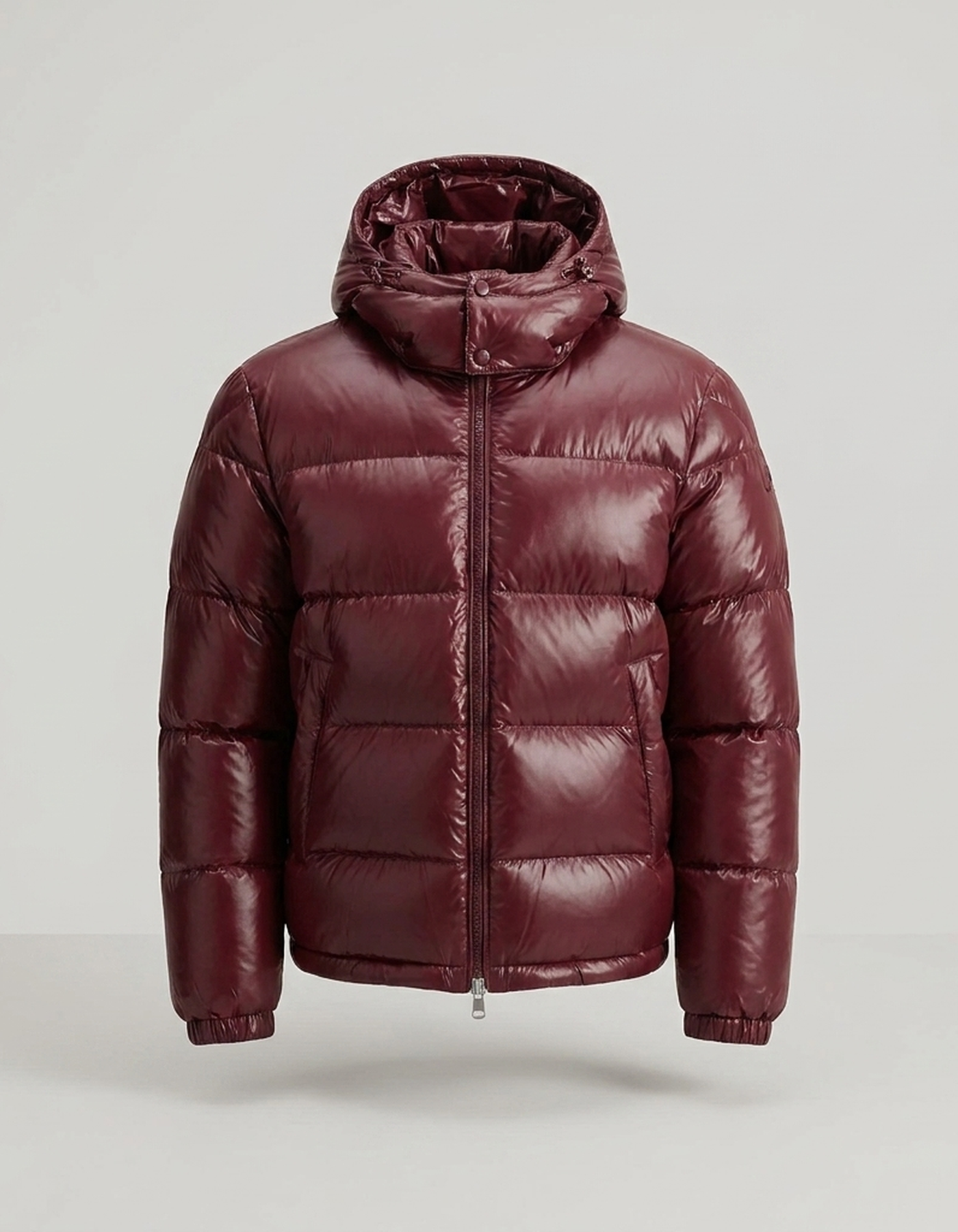 PLUXSTYLE::numise::mens-cropped-hooded-parka::pack-burgundy