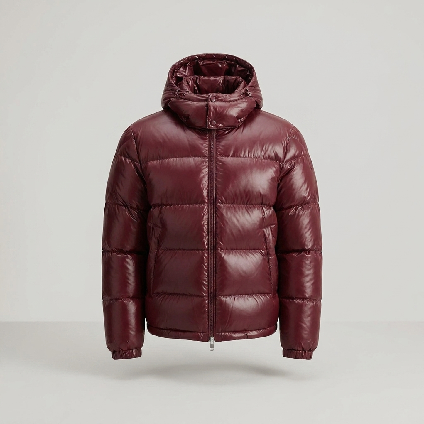 PLUXSTYLE::numise::mens-cropped-hooded-parka::pack-burgundy