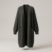 PLUXSTYLE::numise::alice-longline-cardigan::pack-black