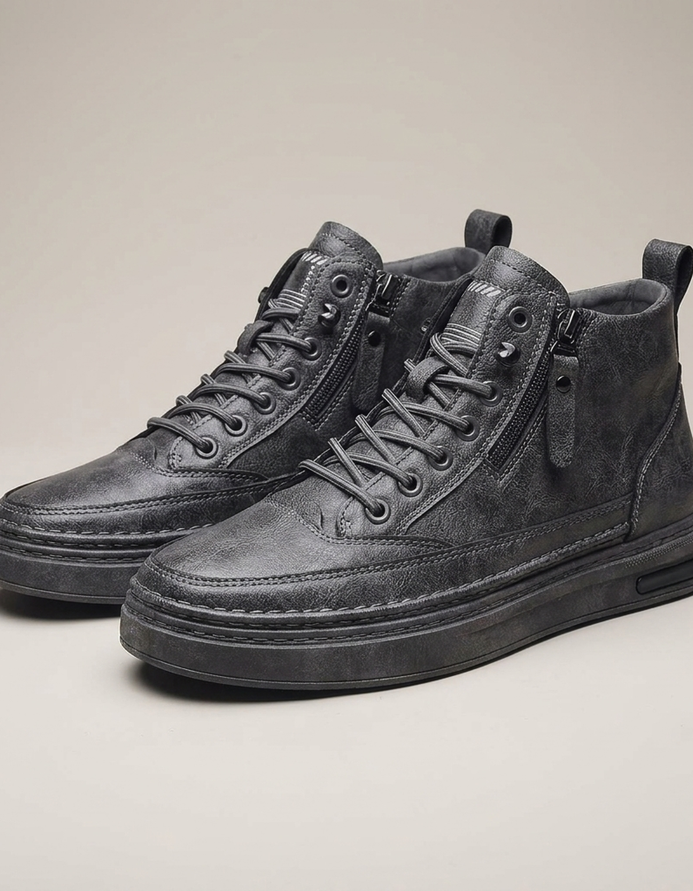 PLUXSTYLE::numise::mens-everyday-business-boots::pack-grey