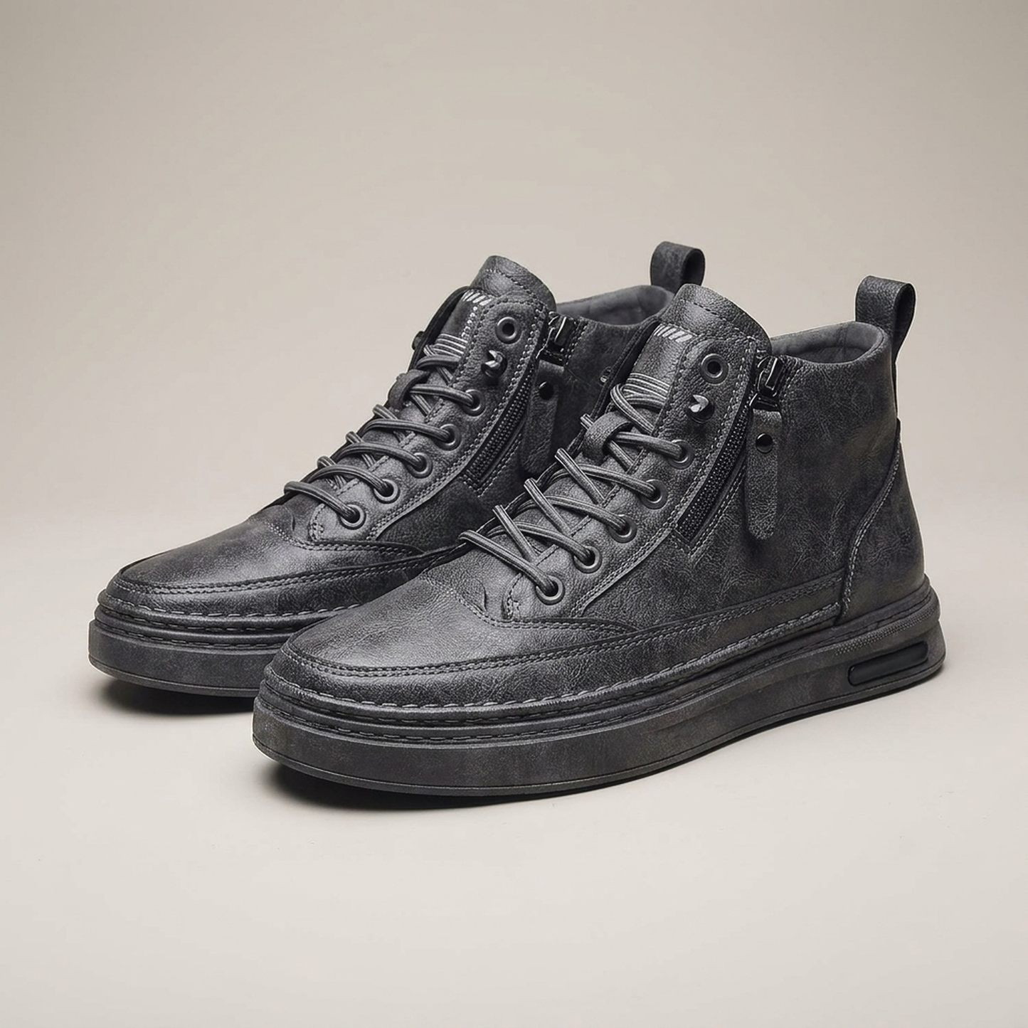 PLUXSTYLE::numise::mens-everyday-business-boots::pack-grey
