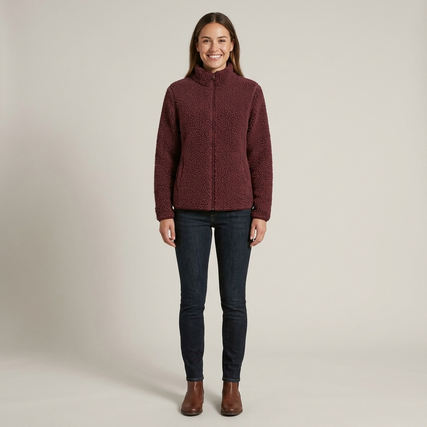 PLUXSTYLE::numise::womens-high-collar-parka::front