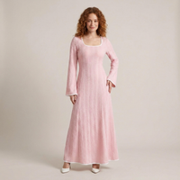 PLUXSTYLE::numise::square-neck-bodycon-maxi-dress::front