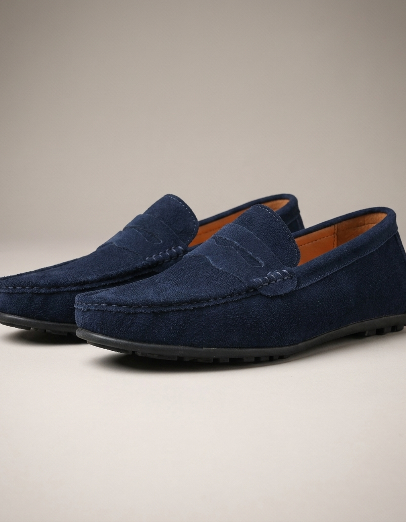 PLUXSTYLE::numise::mens-lightweight-slip-on-loafers::pack-navy-blue