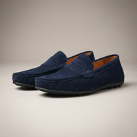 PLUXSTYLE::numise::mens-lightweight-slip-on-loafers::pack-navy-blue