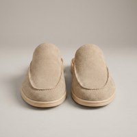 PLUXSTYLE::numise::mens-backless-slip-on-loafers::pack-beige