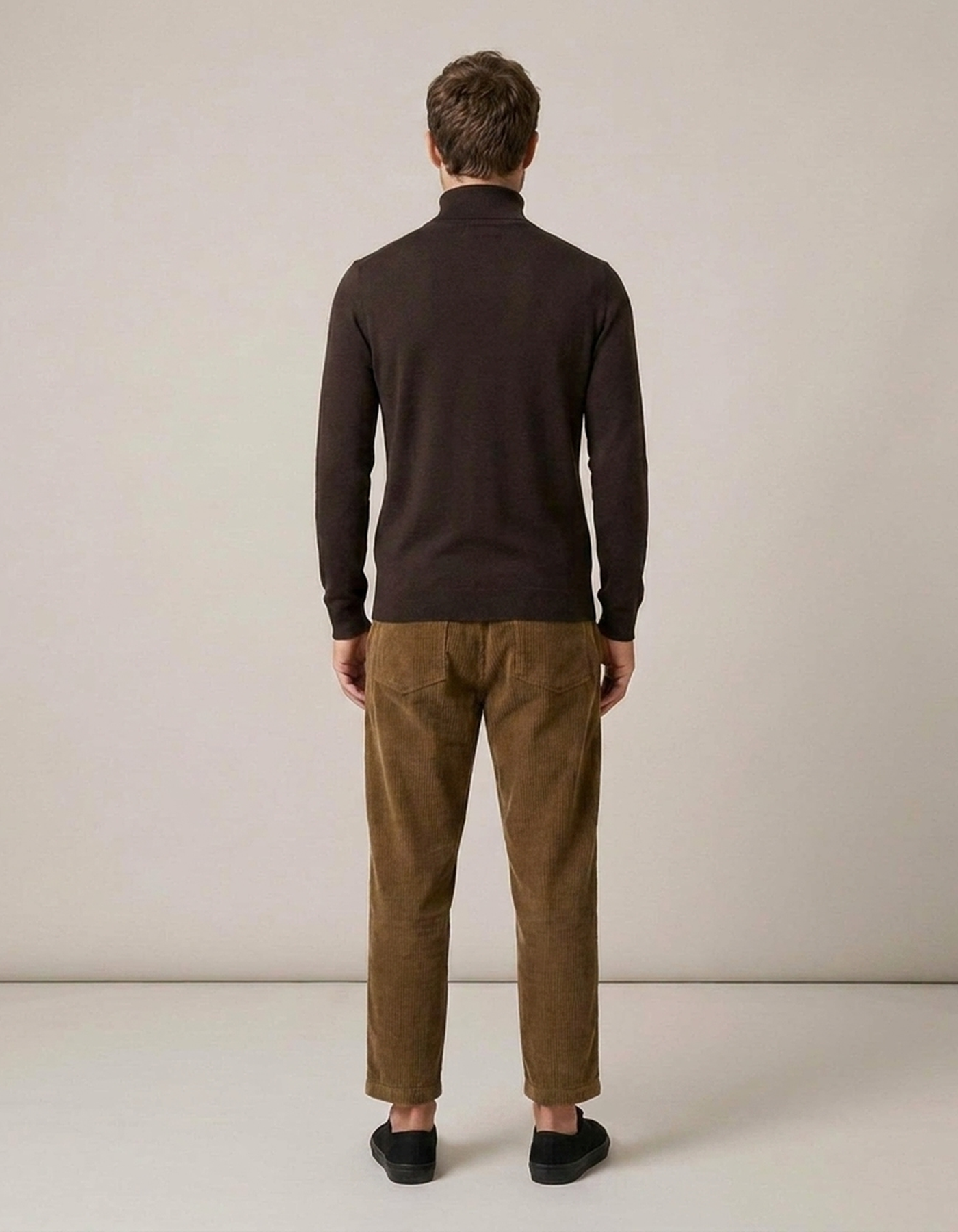 PLUXSTYLE::numise::mens-classic-turtleneck-sweater::back