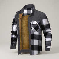 PLUXSTYLE::numise::mens-plaid-hooded-parka::pack-white