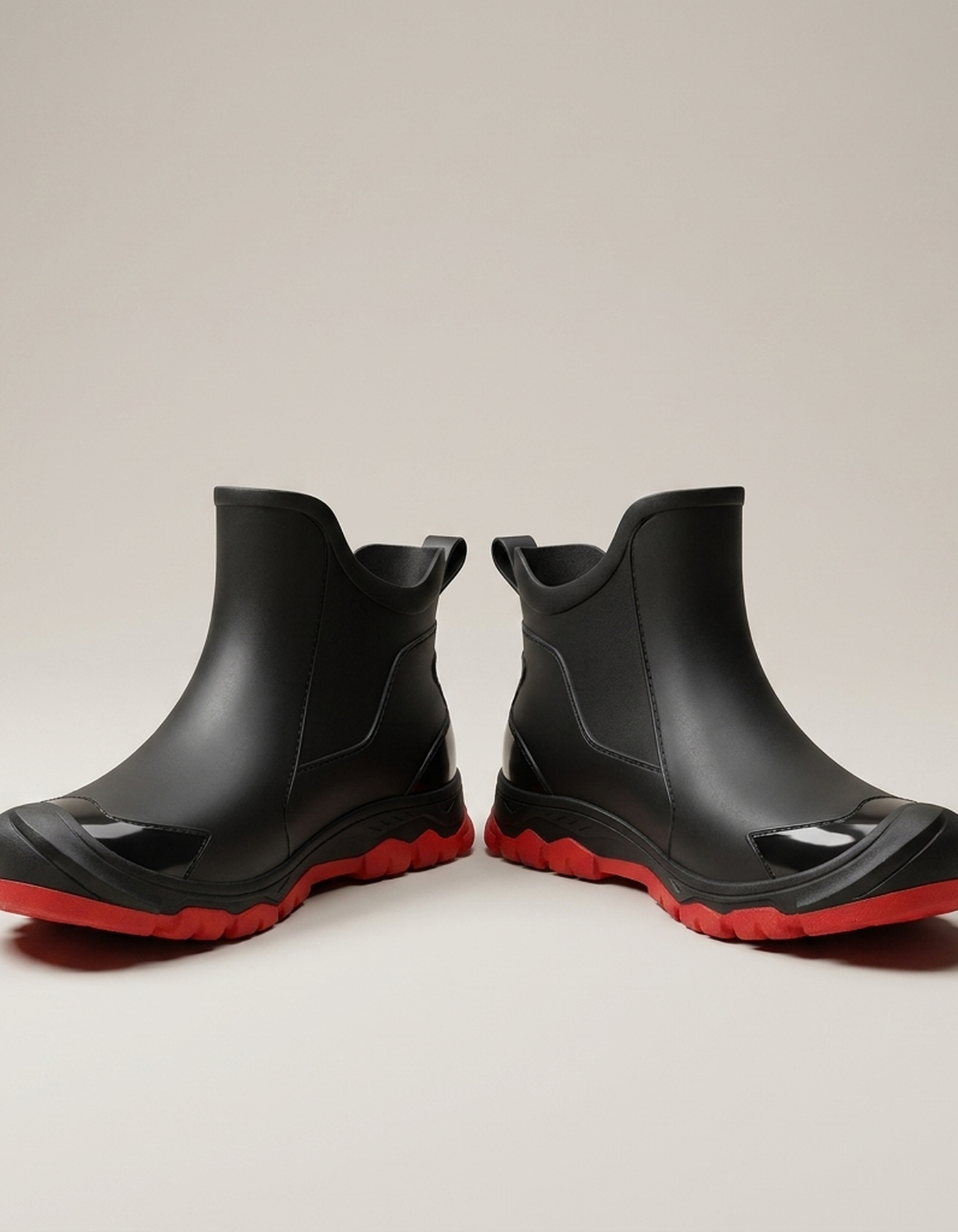 PLUXSTYLE::numise::lucas-waterproof-chelsea-boots::pack-black-and-red