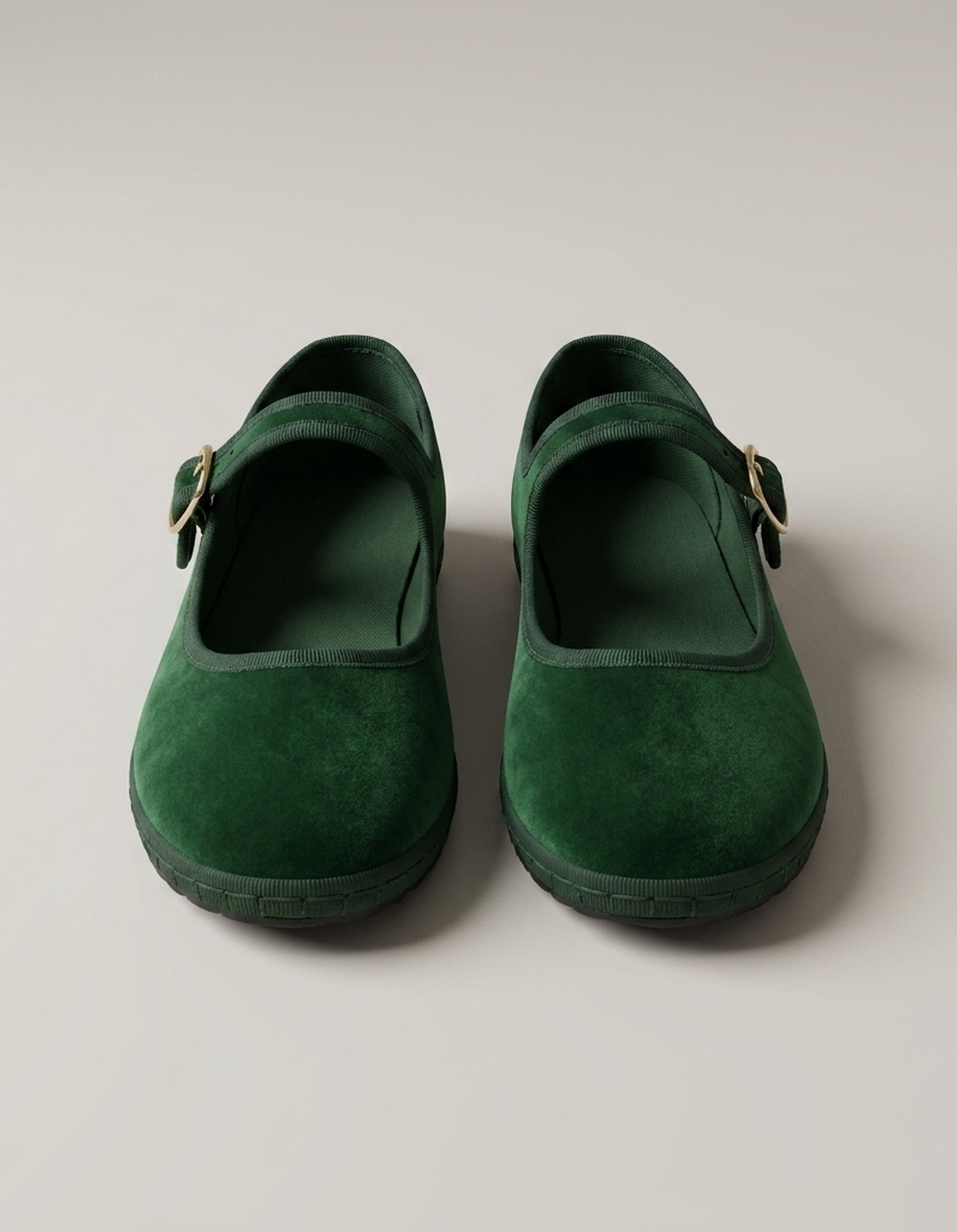 PLUXSTYLE::numise::buckle-strap-mary-jane-flats::pack-green