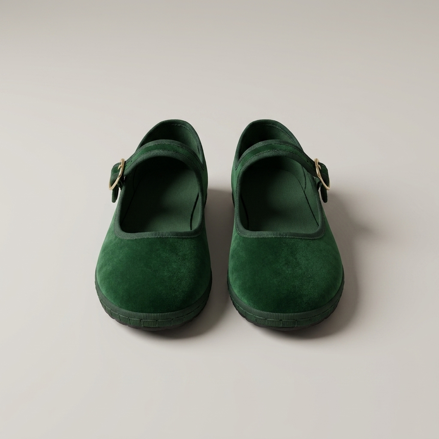 PLUXSTYLE::numise::buckle-strap-mary-jane-flats::pack-green