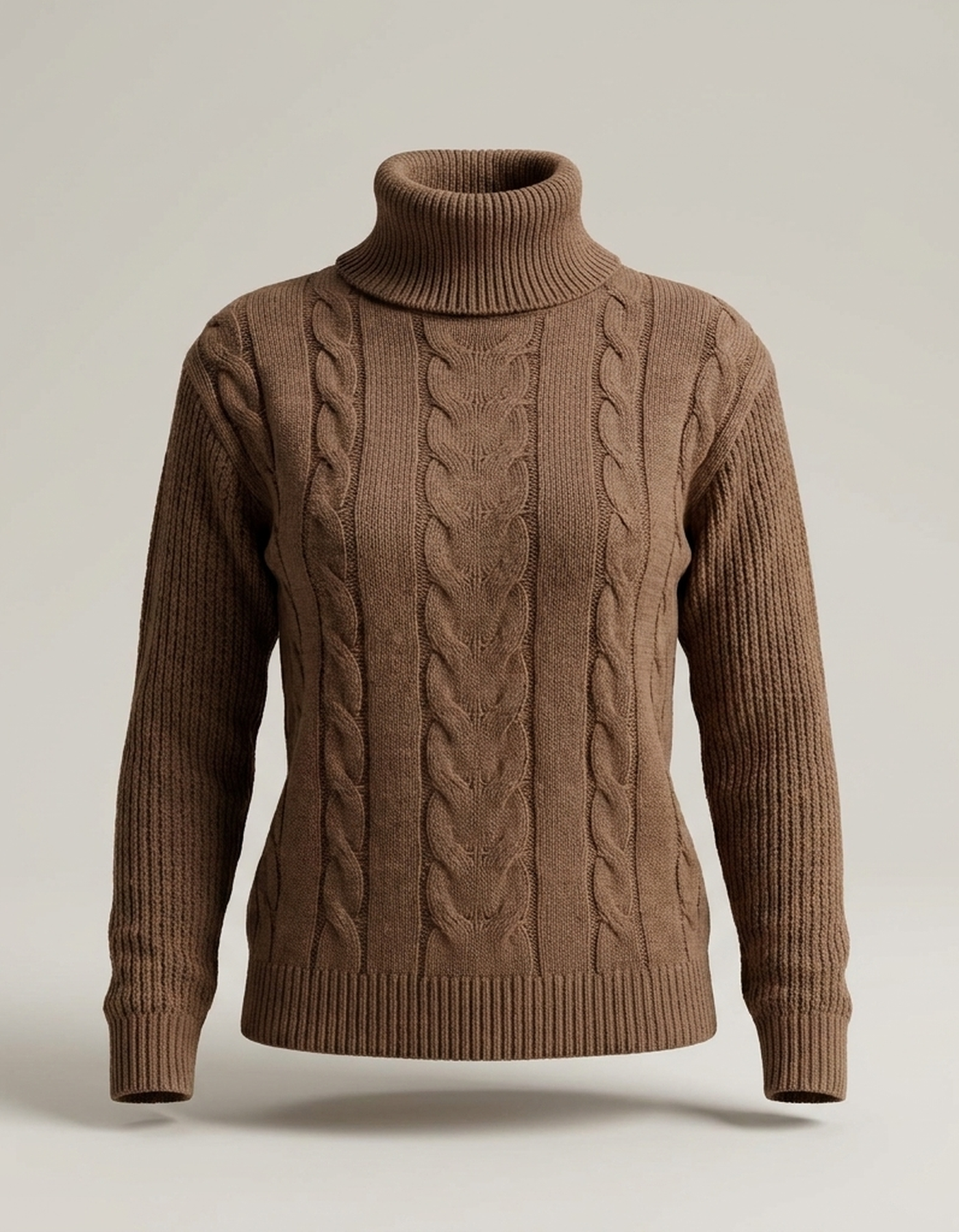 PLUXSTYLE::numise::addison-turtleneck-sweater::pack-dark-brown