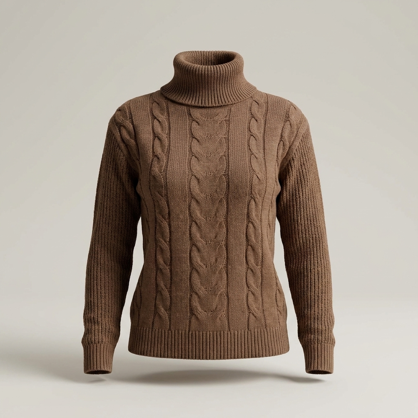 PLUXSTYLE::numise::addison-turtleneck-sweater::pack-dark-brown