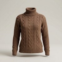 PLUXSTYLE::numise::addison-turtleneck-sweater::pack-dark-brown