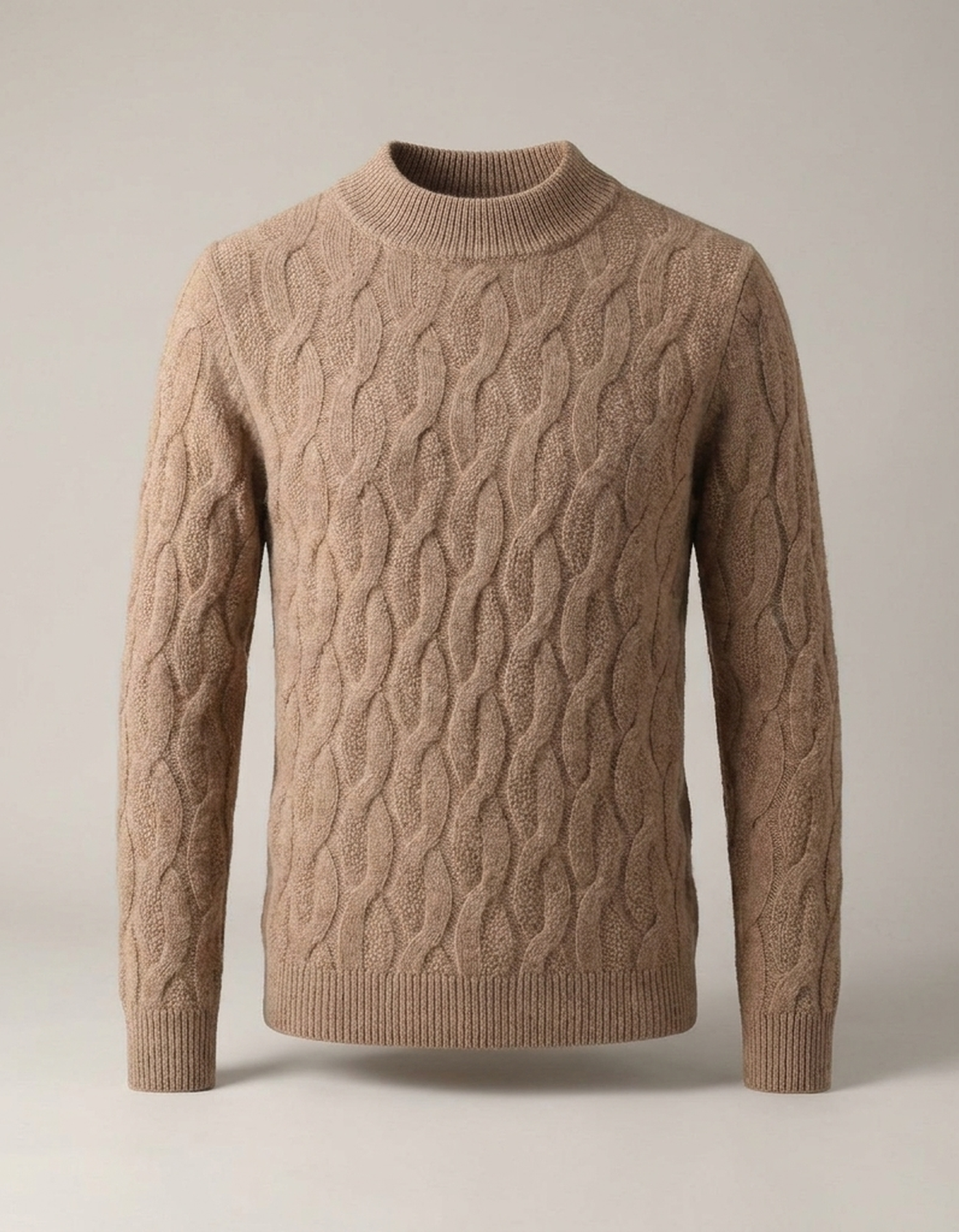 PLUXSTYLE::numise::mens-mock-neck-sweater::pack-camel-brown