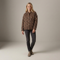 PLUXSTYLE::numise::womens-leopard-print-parka::front
