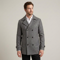 PLUXSTYLE::numise::mens-double-breasted-tailored-parka::front