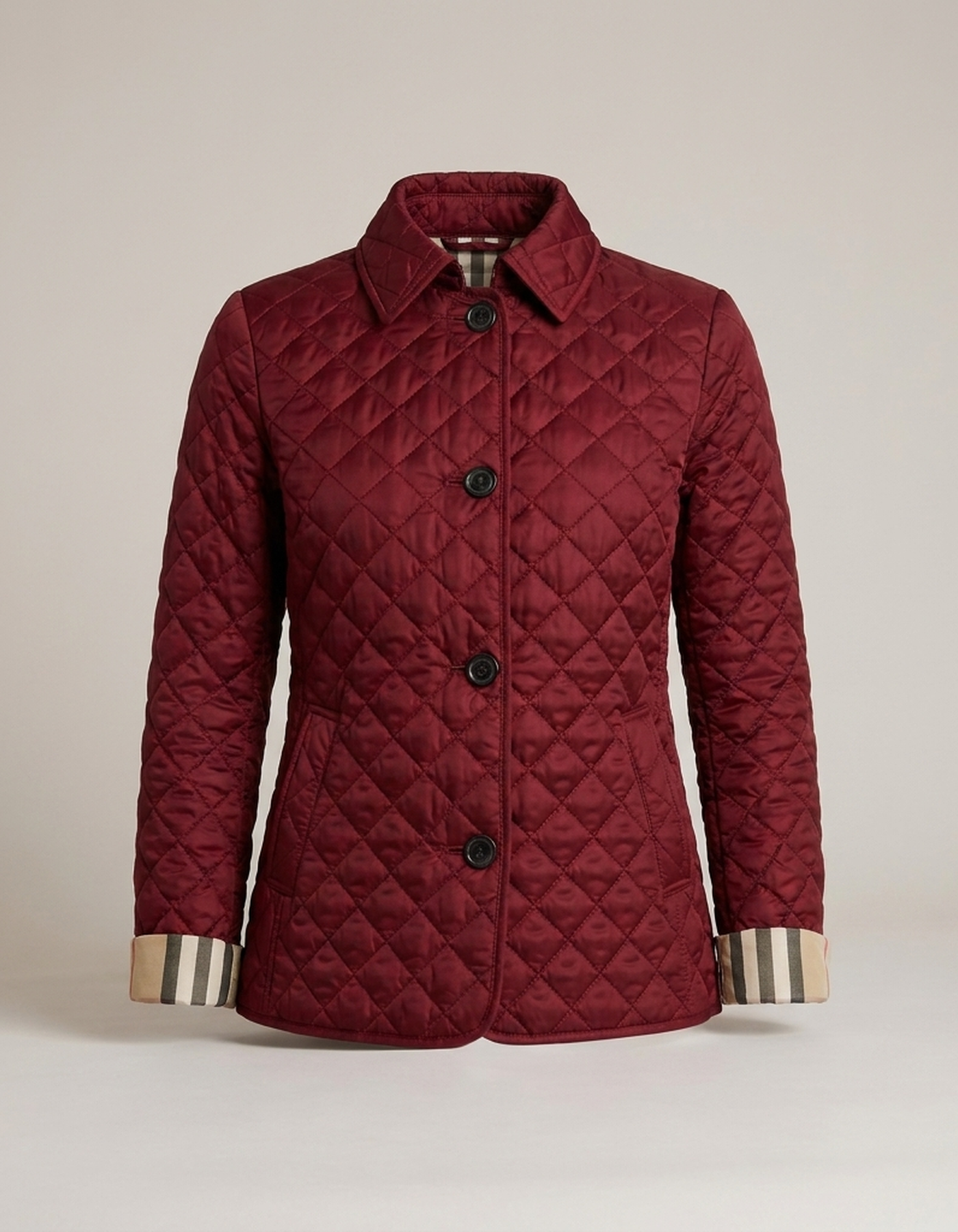 PLUXSTYLE::numise::arlisse-diamond-quilted-parka::pack-burgundy
