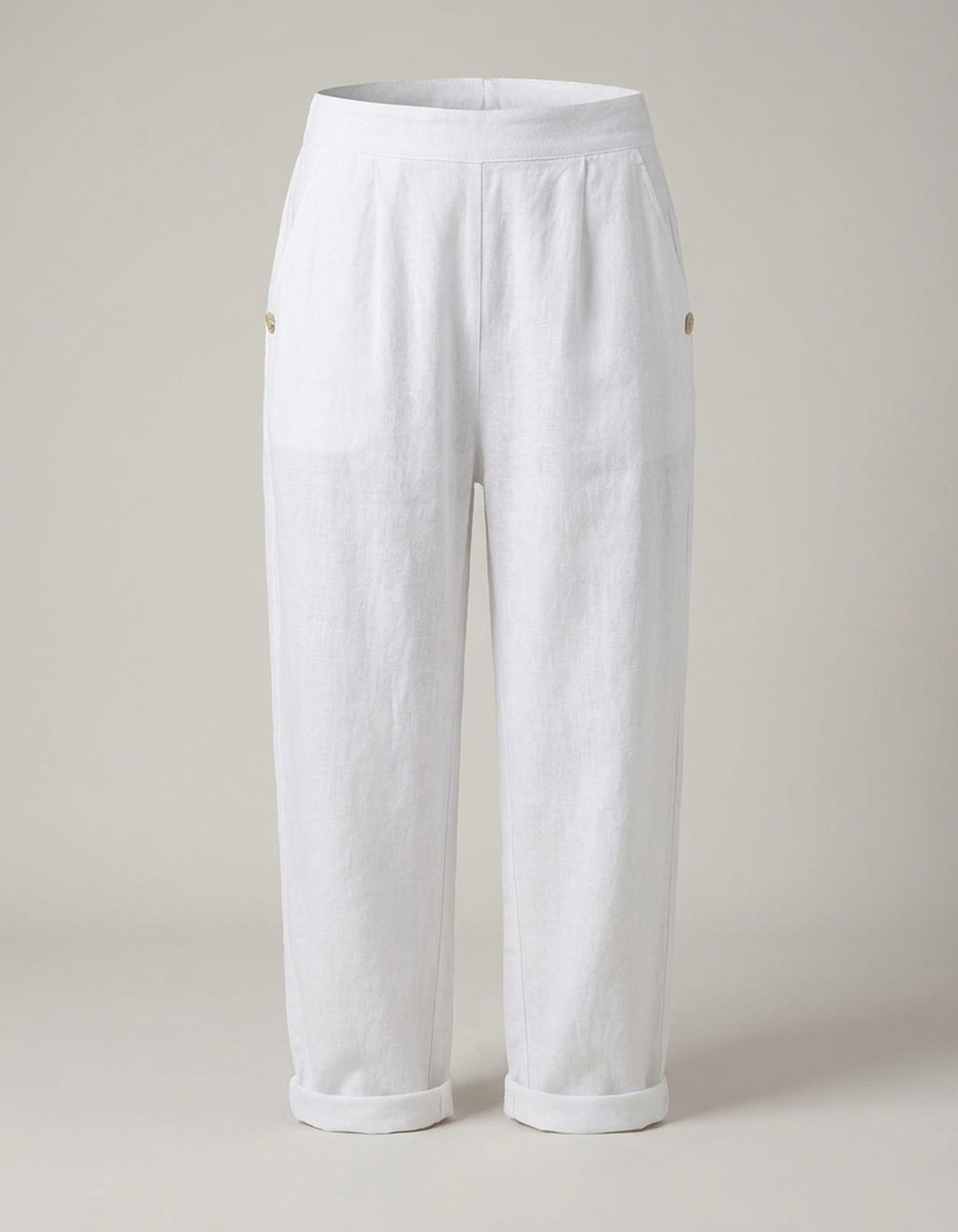 PLUXSTYLE::numise::womens-high-waist-linen-blend-trousers-for-all-day-comfort::pack-white