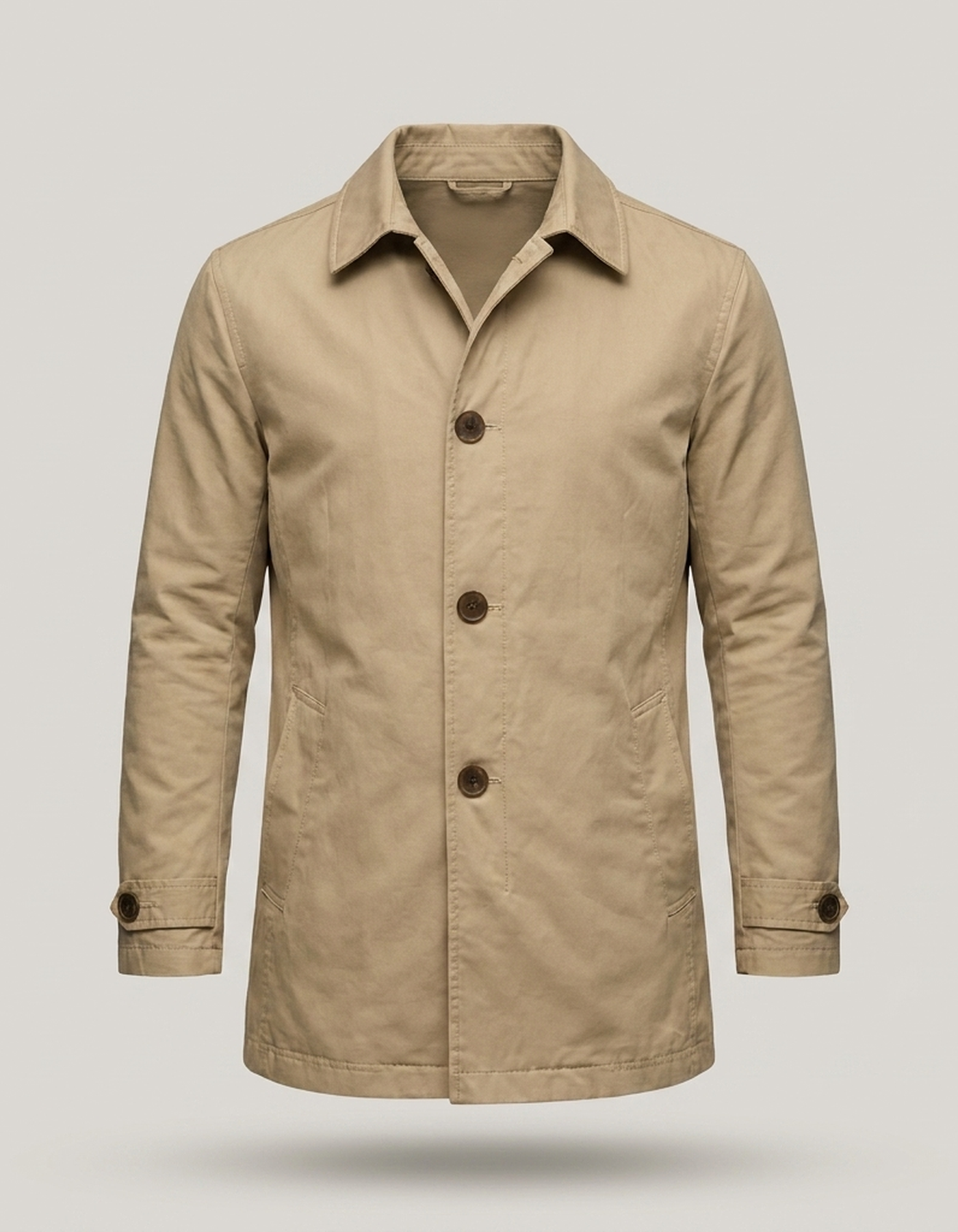 PLUXSTYLE::numise::mens-mid-length-parka::pack-beige