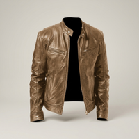 PLUXSTYLE::numise::mens-multi-zip-parka::pack-light-brown