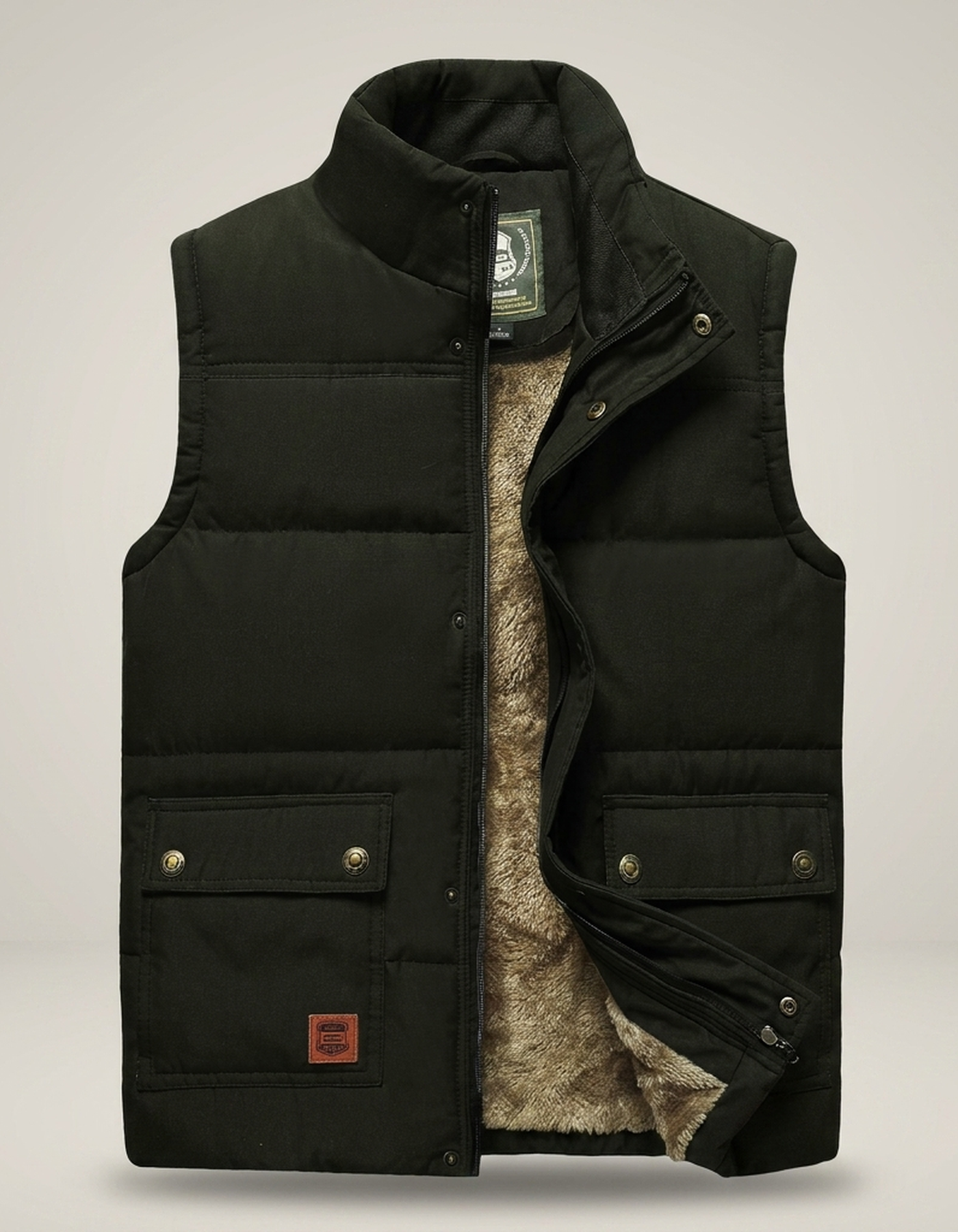 PLUXSTYLE::numise::mens-warm-lined-vest::pack-black