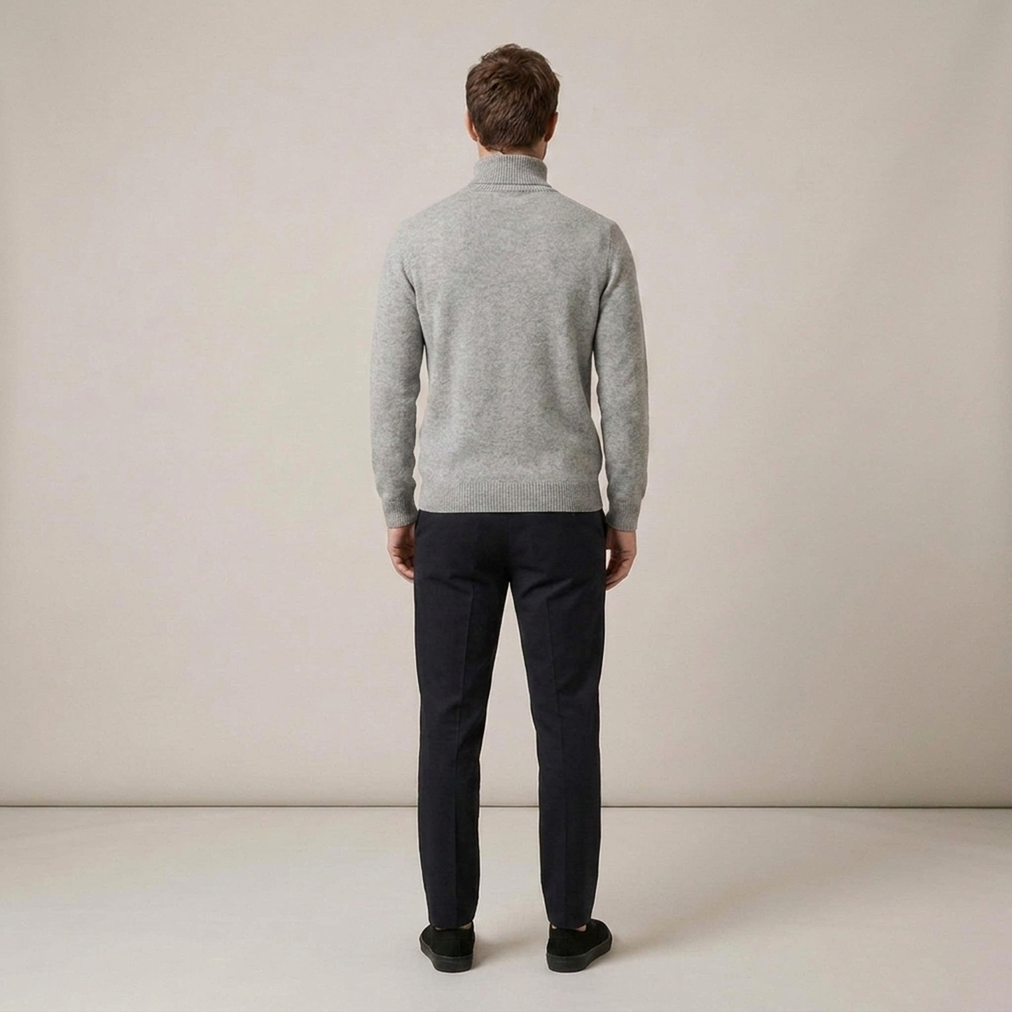 PLUXSTYLE::numise::mens-everyday-roll-neck-sweater::back