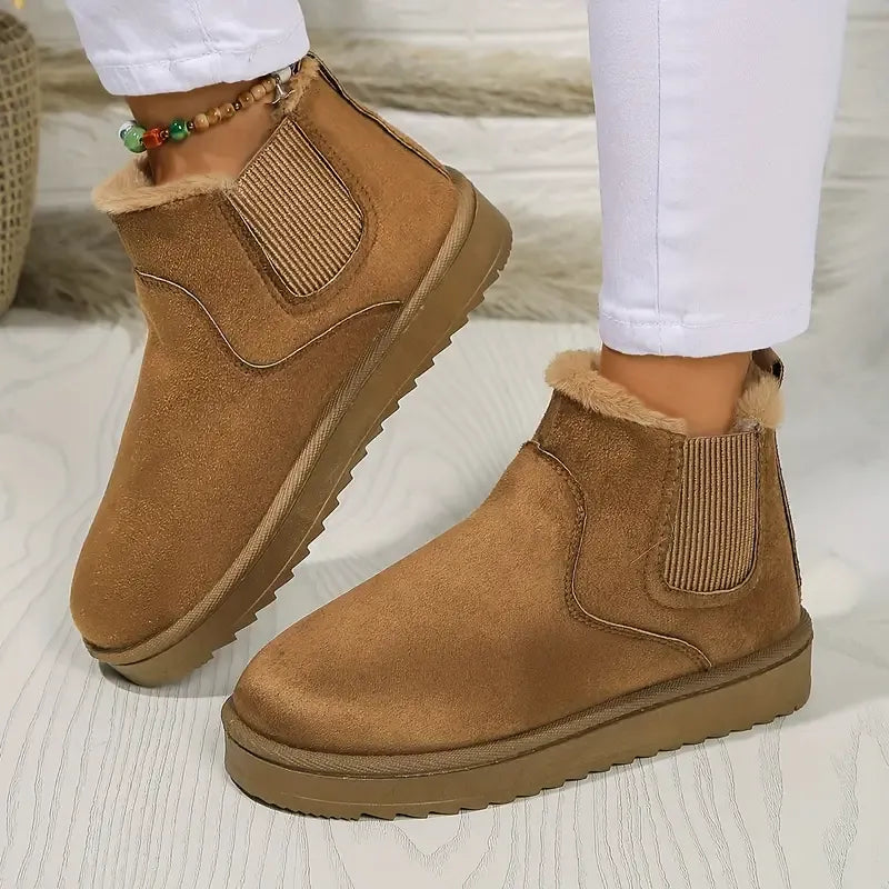 Shelby | Women's Fleece-Lined Platform Chelsea Ankle Boots