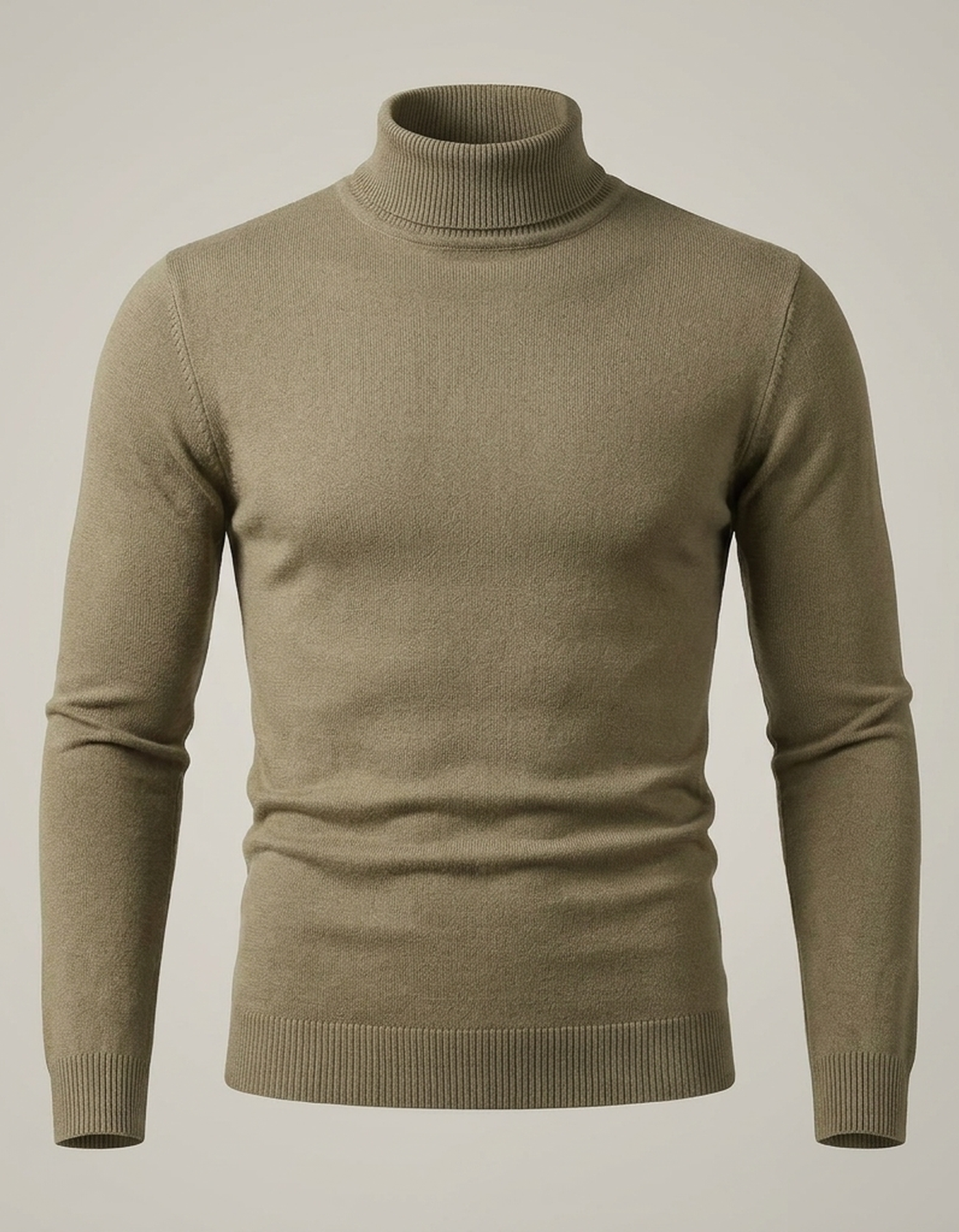 PLUXSTYLE::numise::slim-fit-turtleneck-sweater::pack-khaki