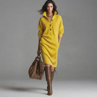 Savannah | Women's Loose Ribbed Midi Dress